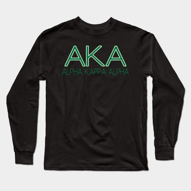 AKA Shirt - AKA Paraphernalia - 1908 Long Sleeve T-Shirt by Pretty Phoxie LLC